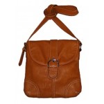 Pocketbook / Purse #42 Messenger Bag Buckle Design Camel